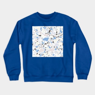 Terrazzo in Light Blue and Pastels Crewneck Sweatshirt